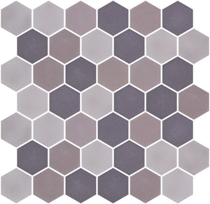 Elysium Tiles Stoneblend XL Mixed Grey 11.25" x 11.25" Mosaic Tile