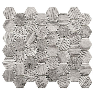 GT Woodland Series Russian Pine 12.875" x 11.125" Mosaic Tile