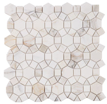 Load image into Gallery viewer, Elysium Tiles Aether Calacatta Polished 11.5&quot; x 12&quot; Mosaic Tile
