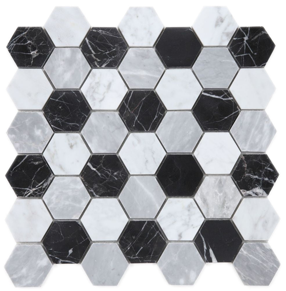 Elysium Tiles Hexagon Moonlight 11.75