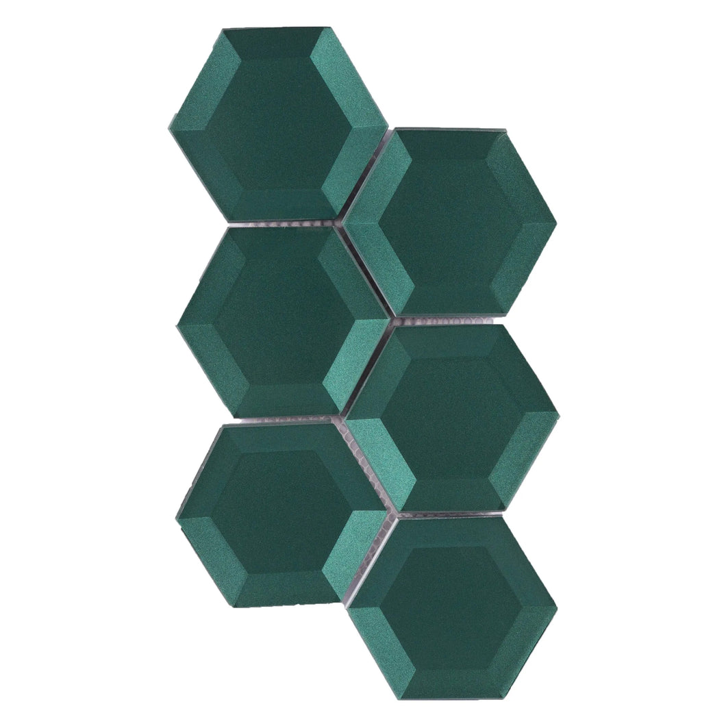 Total Home Distributors Bold Mosaic Collection Hexagon Green 10