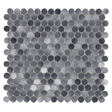 Load image into Gallery viewer, Elysium Tiles Penny Round Fancy Grey 11.5&quot; x 12.25&quot; Mosaic Tile
