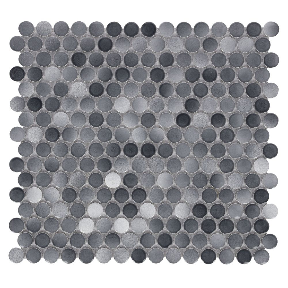 Elysium Tiles Penny Round Fancy Grey 11.5