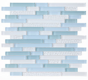 Elysium Tiles Rain Iris 11.75" x 12" Mosaic Tile