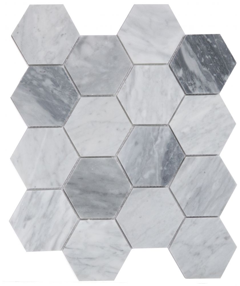 Elysium Tiles Hexagon Mix Grey 10.25