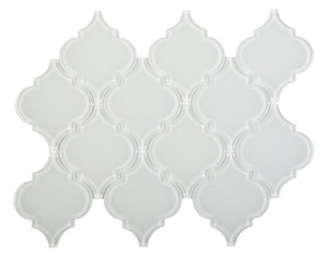 Ottimo Ceramics Regal Super White 0.72 ft² 10" x 11" Mosaic Tile