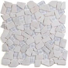 Load image into Gallery viewer, Elysium Tiles Pebble Carrara 12&quot; x 12&quot; Mosaic Tile
