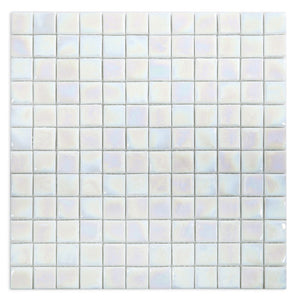 Elysium Tiles Laguna White Square 11.75" x 11.75" Mosaic Tile