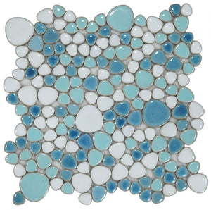 Elysium Tiles Growing Jewel Iris 11.5" x 11.5" Mosaic Tile