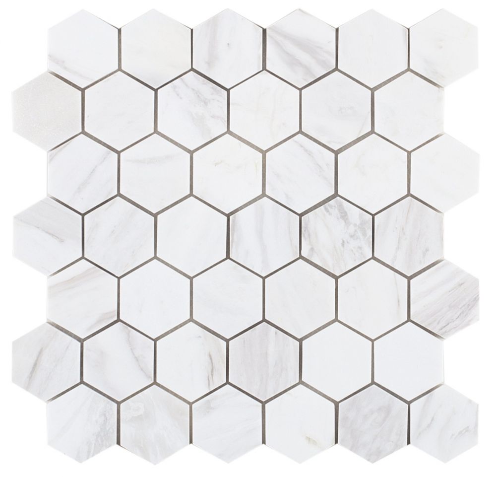 Elysium Tiles Hexagon White 11.75