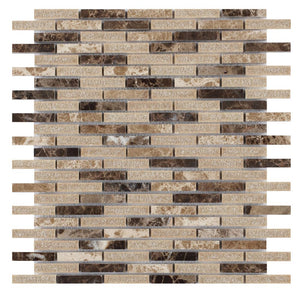Elysium Tiles Cappuccino 11.75" x 12" Mosaic Tile