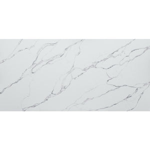 Elite Stone Calacatas Rocky Polished 108" x 36" Prefabricated Quartz Slab