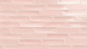 Siena Decor Chic Collection Rose Glossy 2.5" x 10" Ceramic Tile