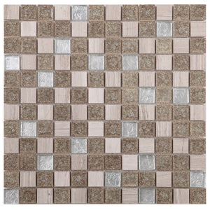 Elysium Tiles Swiss Grey New 11.75" x 11.75" Mosaic Tile