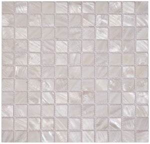 Elysium Tiles Pearl White Square 11.75" x 11.75" Mosaic Tile