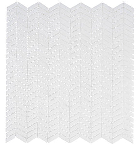 GT Covered Bridges Collection Atrium White 12.125” x 11.50” Mosaic Tile