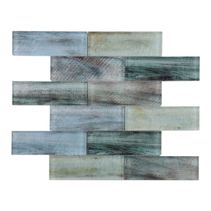 Elysium Tiles Art Wood Lake 11.75" x 11.75" Mosaic Tile