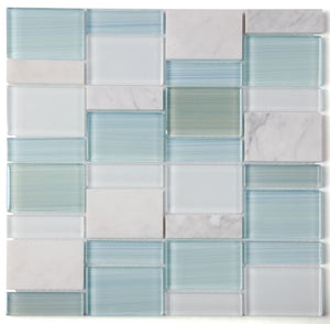 Elysium Tiles Prime Blue New 11.75" x 11.75" Mosaic Tile