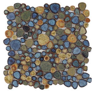 Elysium Tiles Growing Olive 11.5" x 11.5" Mosaic Tile