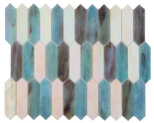 Load image into Gallery viewer, Elysium Tiles Newport Arrow Sky 10.25&quot; x 10.5&quot; Mosaic Tile
