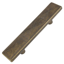 Load image into Gallery viewer, 63.5mm (2.5&quot;) Center to Center Antique Brass Classic Triple Pyramid Rectangle Cabinet Pull
