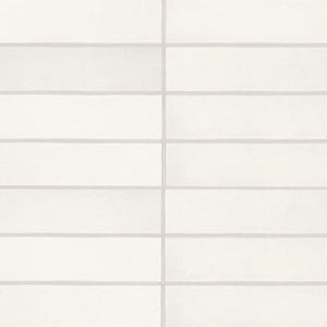 Bedrosians Makoto Collection Shoji White 2.5" x 10" Ceramic Tile (5.38 ft² Per Box)