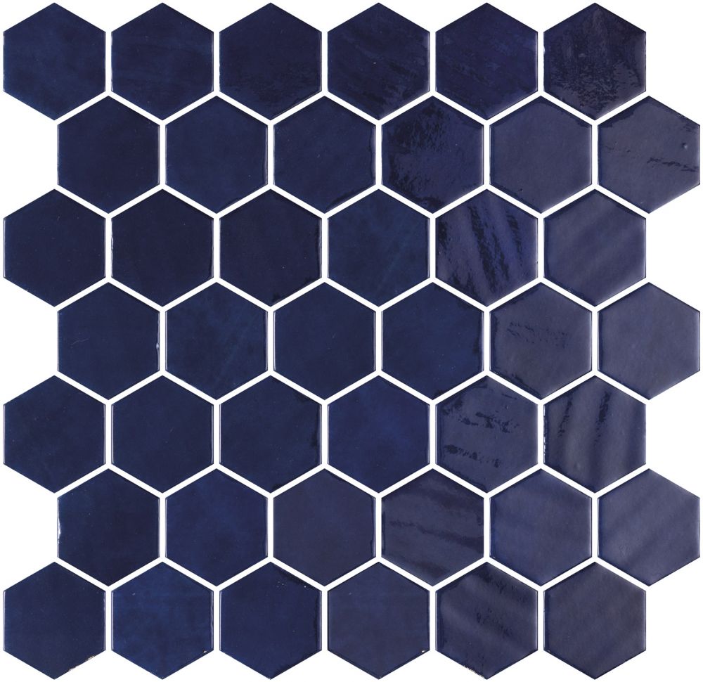 Elysium Tiles Hexagon Zelik XL Blue 11.25