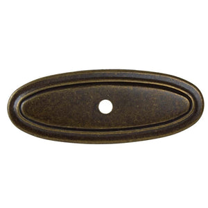 76mm (3") Satin Nickel Classic Thin Oblong Cabinet Backplate