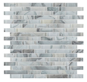 Elysium Tiles Linear Shell Grey 11.75" x 12" Mosaic Tile