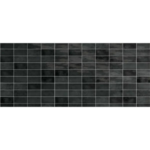 Total Home Distributors Village Collection Black 2.5" x 8" Glossy Subway Tile