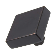 Load image into Gallery viewer, 28.5 mm (1.125&quot;) Weathered Nickel Modern Square Cabinet Knob
