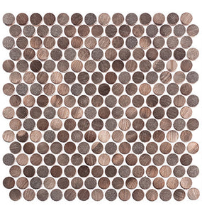 GT Urban Jungle Collection Brown Cayman 11.8" x 11.8" Mosaic Tile