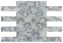 Load image into Gallery viewer, Elysium Tiles Aura Shell Grey 4&quot; x 24&quot; Mosaic Tile
