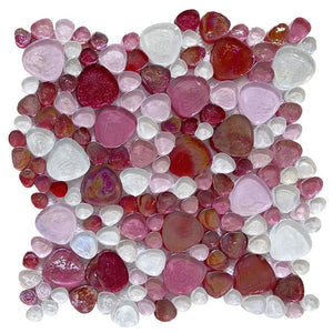 Elysium Tiles Inari Rose Pebble 12" x 12" Mosaic Tile