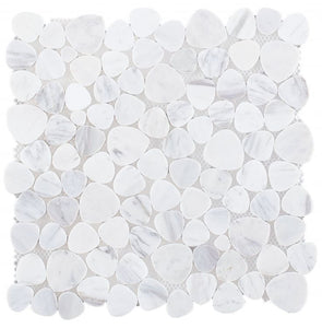 Elysium Tiles Aphrodite White 12" x 12" Mosaic Tile