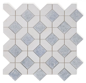 Elysium Tiles Eclipse Crystal Ocean 12.25" x 12.25" Mosaic Tile
