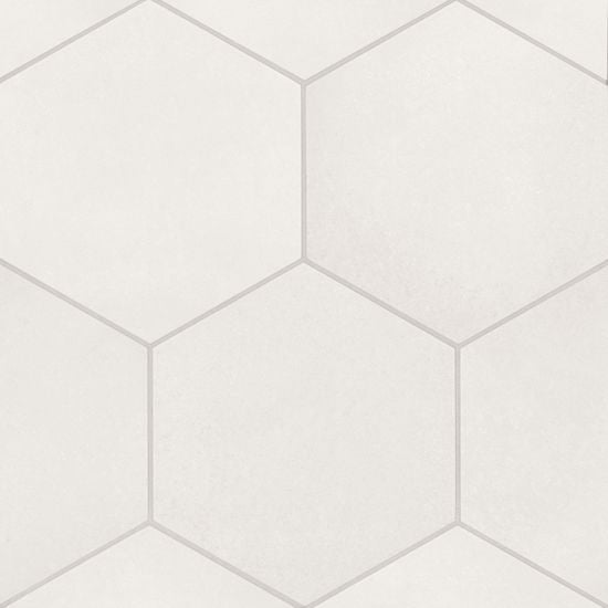 Bedrosians Makoto Collection Shoji White Matte Hexagon 10