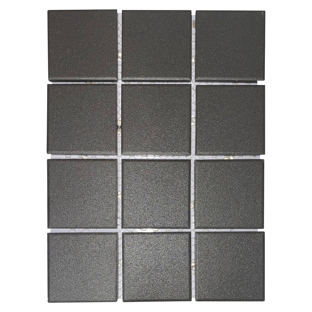Total Home Distributors Solids Collection Square Black Matte Finish 12