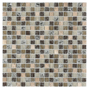 Elysium Tiles Icy Grey Mini 12" x 12" Mosaic Tile