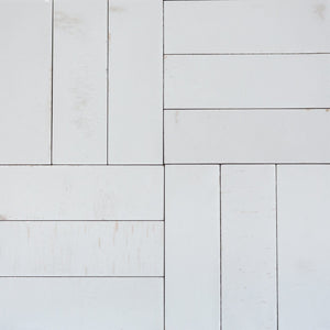 Total Home Distributors Gleeze Collection Bianco 2" x 6" Subway Tile