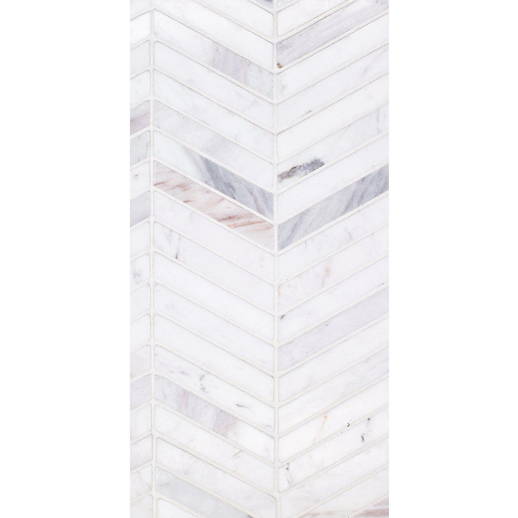 Total Home Distributors Sto-Re Collection Polished Volakas Chevron 5/8