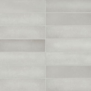 Bedrosians Makoto Collection Kumo Grey 2.5" x 10" Ceramic Tile (5.38 ft² Per Box)