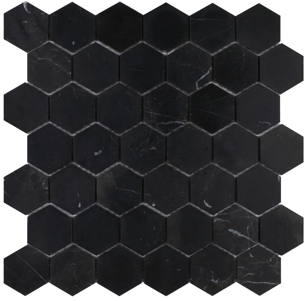 Elysium Tiles Hexagon Marquina 11.75