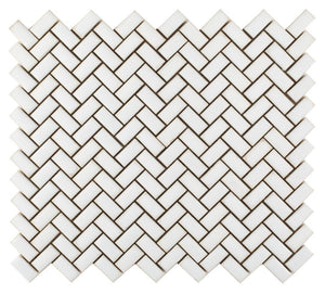 Elysium Tiles Tango White 11.25" x 12.75" Mosaic Tile