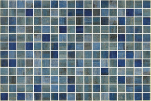 Elysium Tiles Vanguard Forest Blue 12.25" x 18.5" Mosaic Tile