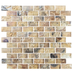 GT Mykonos Harbor Collection Thasos Cliff 12" x 12" Mosaic Tile