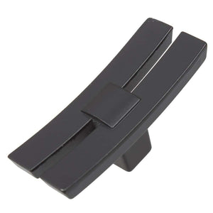 47mm (1.875") Satin Nickel Industrial Dual Bar Cabinet Knob