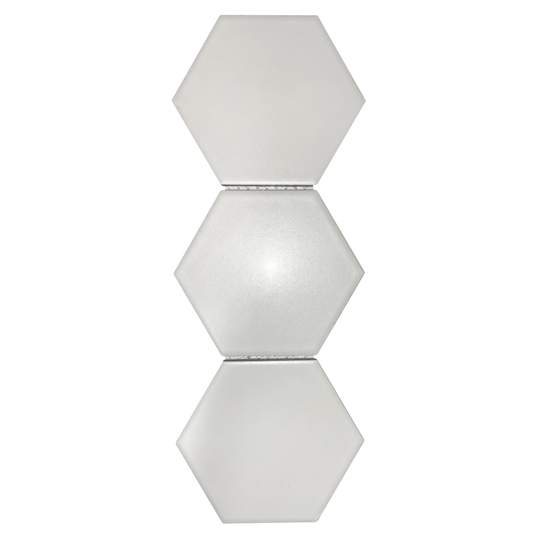 Total Home Distributors Matte White Hexagon 4