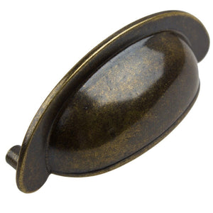 63.5mm (2.5") Center to Center Oil Rubbed Bronze Classics Bin Pull Cabinet Hardware Cup Handle