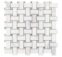 Load image into Gallery viewer, Elysium Tiles Cross White 12&quot; x 12&quot; Mosaic Tile
